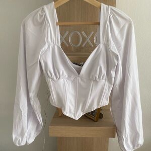 ASOS design corset milk made top